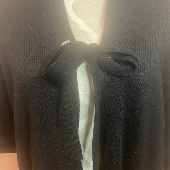 Michael Kors Black Knit Poncho - Picture 2 of 8